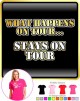 Music Notation Stays On Tour - LADY FIT T SHIRT  