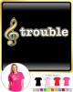 Music Notation Treble Trouble - LADY FIT T SHIRT  