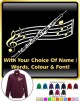Oboe Curved Stave With Your Words - ZIP SWEATSHIRT  