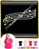 Oboe Curved Stave - LADYFIT T SHIRT 
