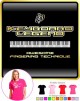 Piano Awesome Fingering - LADY FIT T SHIRT