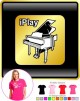 Piano I Play - LADY FIT T SHIRT