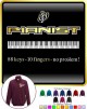 Piano 88 Keys 10 Fingers No Problem - ZIP SWEATSHIRT