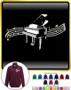 Piano Curved Stave - ZIP SWEATSHIRT
