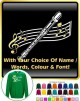 Recorder Curved Stave With Your Words - SWEATSHIRT 