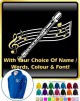 Recorder Curved Stave With Your Words - ZIP HOODY 