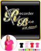 Recorder Babe Attitude - LADYFIT T SHIRT 