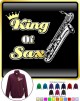 Saxophone Sax Baritone King - ZIP SWEATSHIRT  