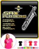 Saxophone Sax Baritone Finger Faster - LADYFIT T SHIRT  
