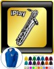 Saxophone Sax Baritone I Play - ZIP HOODY  