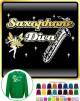 Saxophone Sax Baritone Diva Fairee - SWEATSHIRT  