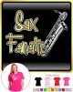 Saxophone Sax Baritone Fanatic - LADYFIT T SHIRT  