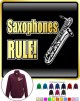 Saxophone Sax Baritone Rule - ZIP SWEATSHIRT  