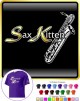 Saxophone Sax Baritone Sax Kitten 1 - T SHIRT
