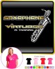 Saxophone Sax Baritone Virtuoso - LADYFIT T SHIRT  