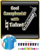 Saxophone Sax Baritone Cool Natural Talent - POLO SHIRT  