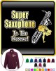 Saxophone Sax Baritone Super Rescue - ZIP SWEATSHIRT  