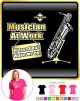 Saxophone Sax Baritone Dont Wake Me Up - LADYFIT T SHIRT  