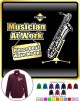 Saxophone Sax Baritone Dont Wake Me Up - ZIP SWEATSHIRT  
