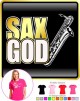 Saxophone Sax Baritone Sax God - LADYFIT T SHIRT  