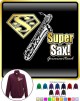 Saxophone Sax Baritone Super Sax - ZIP SWEATSHIRT  