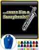 Saxophone Sax Baritone Cause - ZIP HOODY  