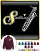 Saxophone Sax Baritone Saxilicious - ZIP SWEATSHIRT  