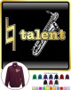 Saxophone Sax Baritone Natural Talent - ZIP SWEATSHIRT  