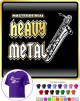 Saxophone Sax Baritone Master Heavy Metal - T SHIRT