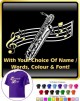 Saxophone Sax Baritone Curved Stave With Your Words - HOODY  