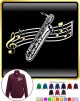 Saxophone Sax Baritone Curved Stave - ZIP SWEATSHIRT  