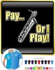 Saxophone Sax Baritone Pay or I Play - POLO SHIRT  