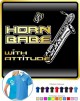 Saxophone Sax Baritone Horn Babe Attitude - POLO SHIRT  