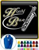 Saxophone Sax Baritone Horny Babe - ZIP HOODY  