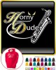 Saxophone Sax Baritone Horny Dude - HOODY  