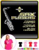 Saxophone Sax Tenor Blow Harder - LADYFIT T SHIRT 
