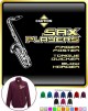 Saxophone Sax Tenor Blow Harder - ZIP SWEATSHIRT 