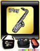 Saxophone Sax Tenor I Play - TRIO SHEET MUSIC & ACCESSORIES BAG 