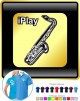 Saxophone Sax Tenor I Play - POLO SHIRT 