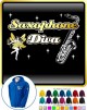 Saxophone Sax Tenor Diva Fairee - ZIP HOODY 