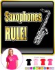 Saxophone Sax Tenor Rule - LADYFIT T SHIRT 