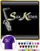 Saxophone Sax Tenor Sax Kitten 1 - T SHIRT