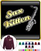 Saxophone Sax Tenor Sax Kitten 2 - ZIP SWEATSHIRT 