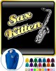 Saxophone Sax Tenor Sax Kitten 2 - ZIP HOODY 