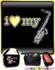 Saxophone Sax Tenor I Love My - TRIO SHEET MUSIC & ACCESSORIES BAG 
