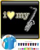 Saxophone Sax Tenor I Love My - POLO SHIRT 