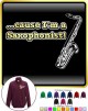 Saxophone Sax Tenor Cause - ZIP SWEATSHIRT 