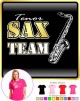 Saxophone Sax Tenor Team - LADYFIT T SHIRT 