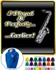 Saxophone Sax Tenor Perfectly Earlier - ZIP HOODY 