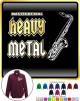 Saxophone Sax Tenor Master Heavy Metal - ZIP SWEATSHIRT 
